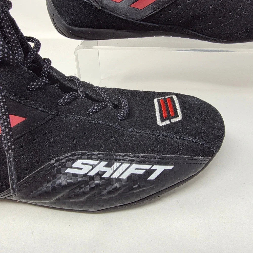 Shift Apex Motorcycle Riding Shoes Mens 6.5 Black Red Street Racing Boots